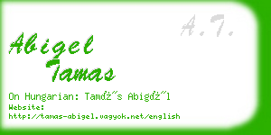 abigel tamas business card